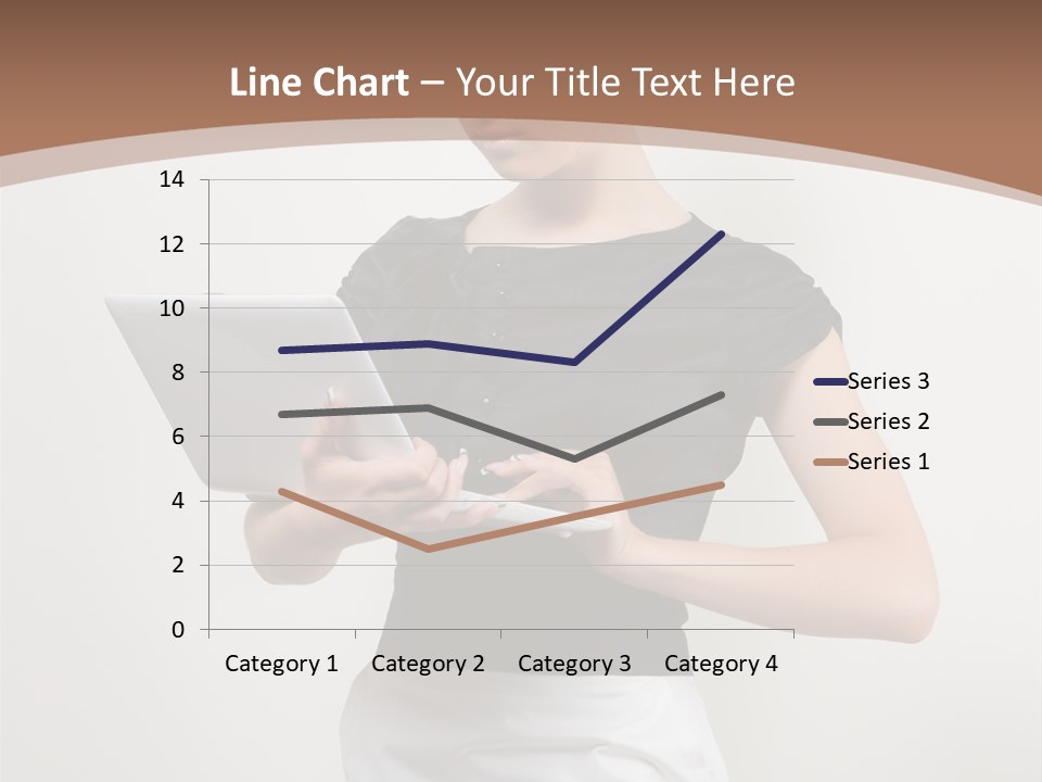 Person Female Work PowerPoint Template