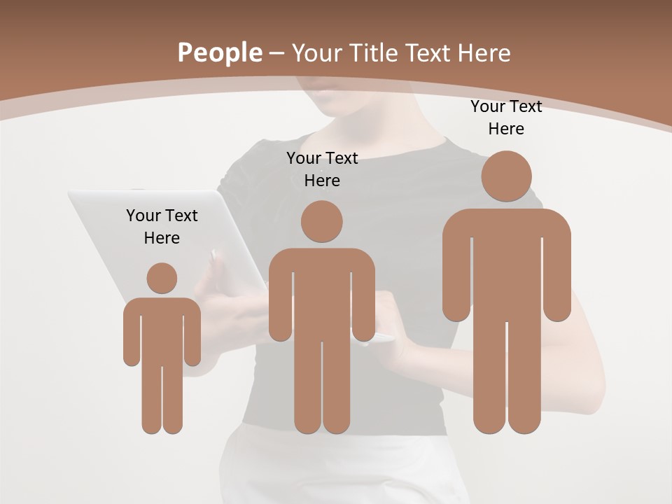 Person Female Work PowerPoint Template