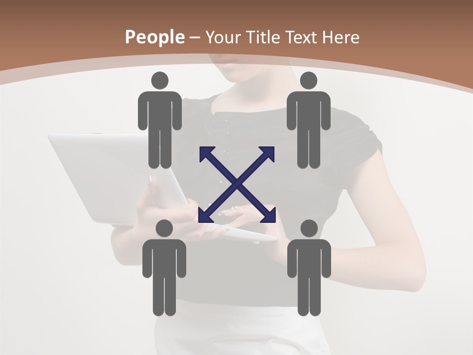 Person Female Work PowerPoint Template