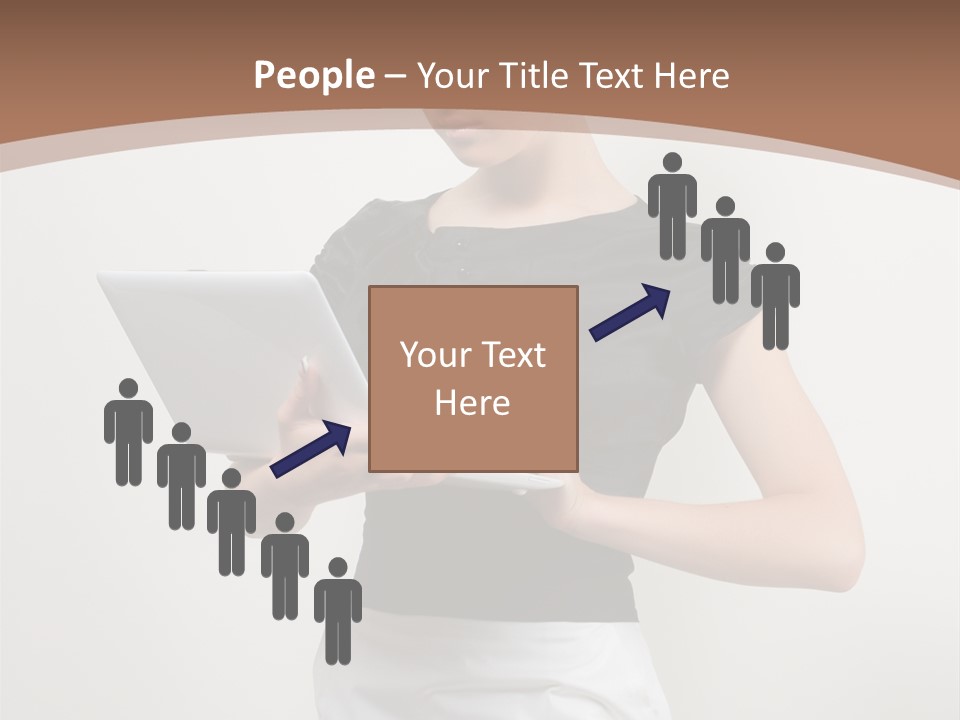 Person Female Work PowerPoint Template