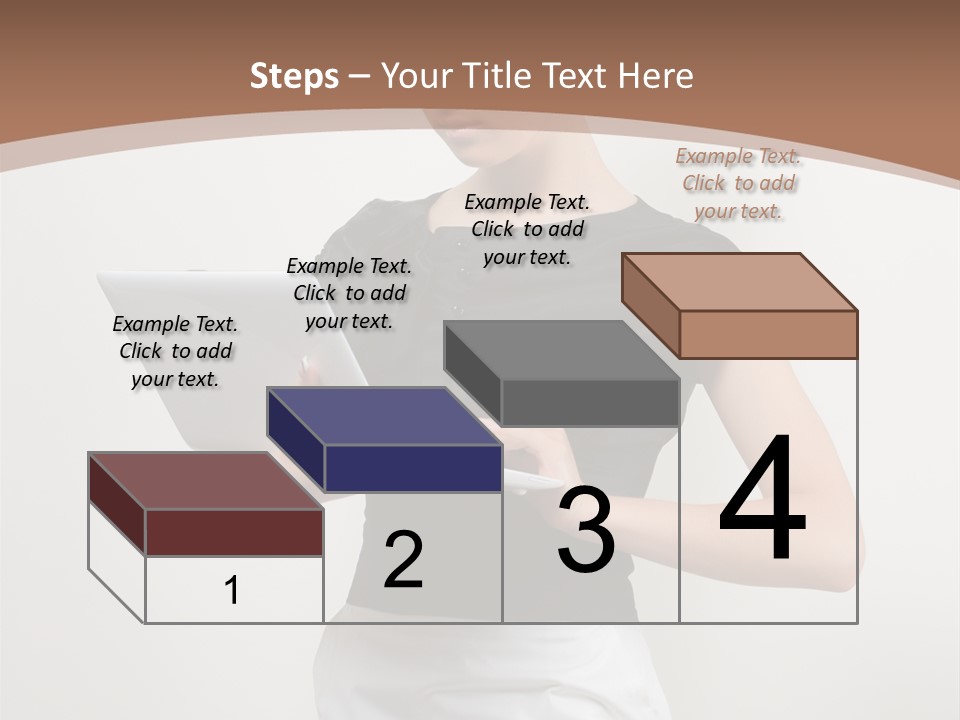 Person Female Work PowerPoint Template