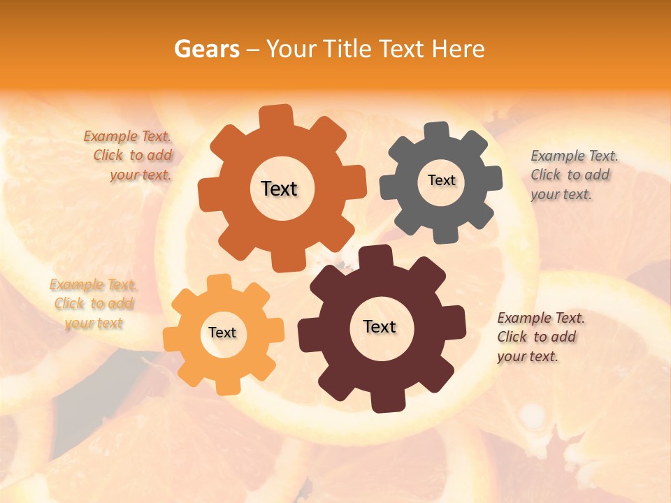 Nobody Vegetarian Fresh PowerPoint Template