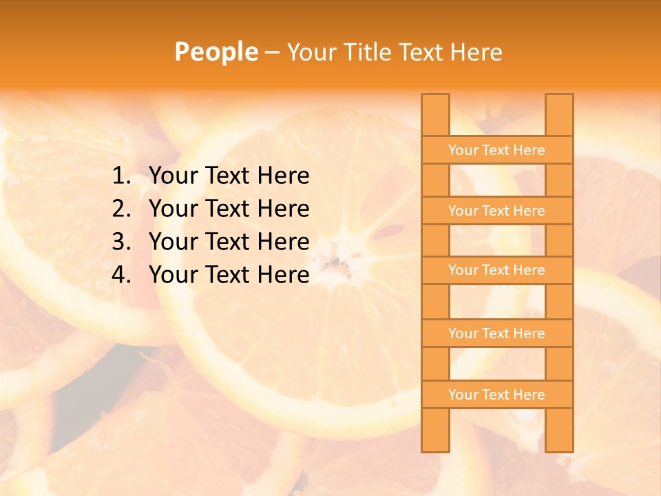 Nobody Vegetarian Fresh PowerPoint Template