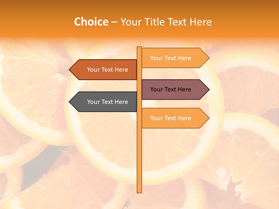 Nobody Vegetarian Fresh PowerPoint Template