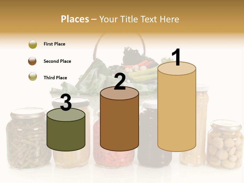 Jars White Corn PowerPoint Template