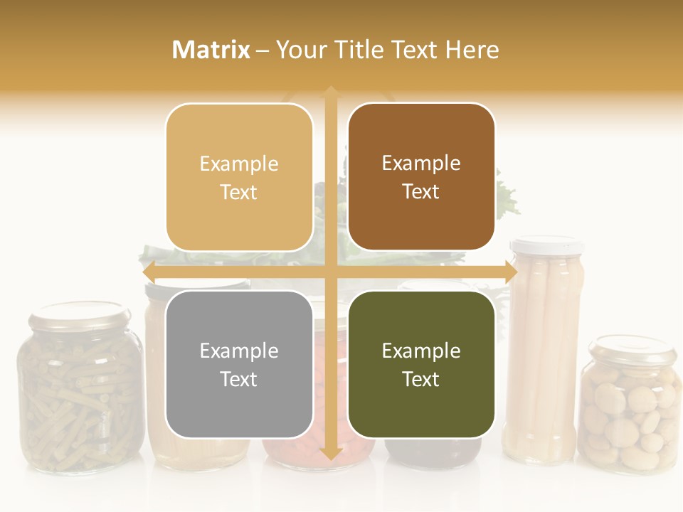 Jars White Corn PowerPoint Template