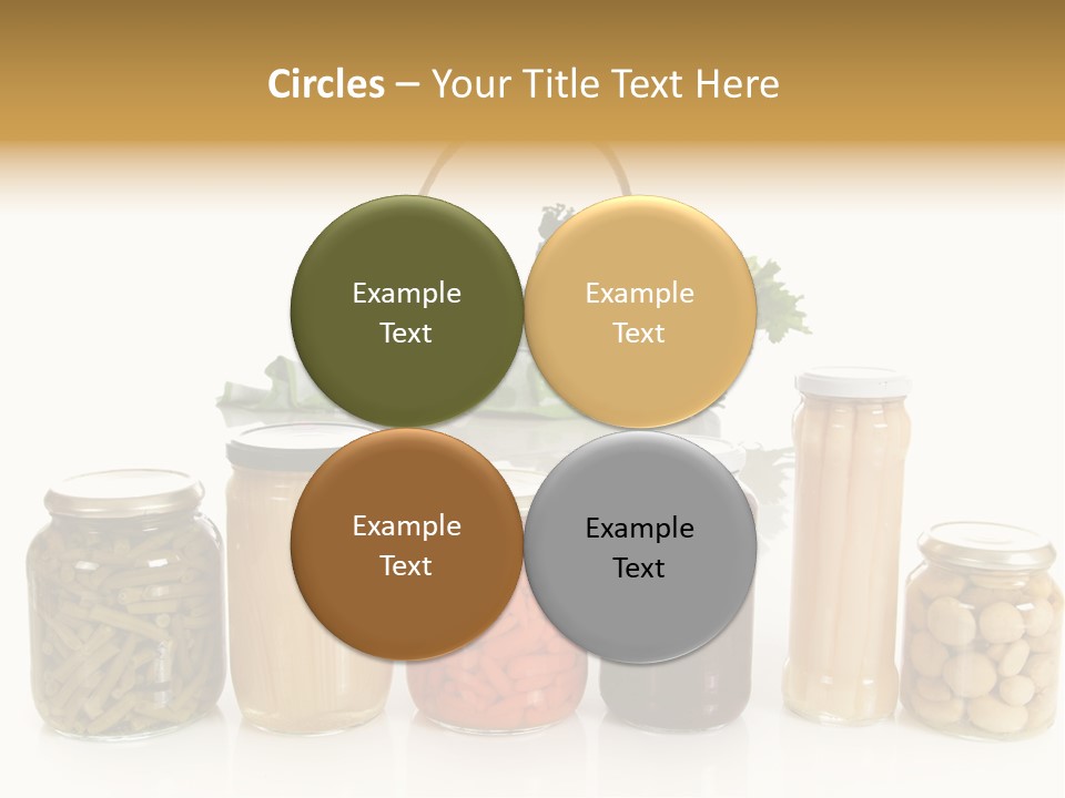 Jars White Corn PowerPoint Template