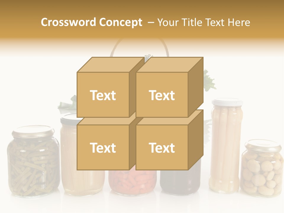 Jars White Corn PowerPoint Template