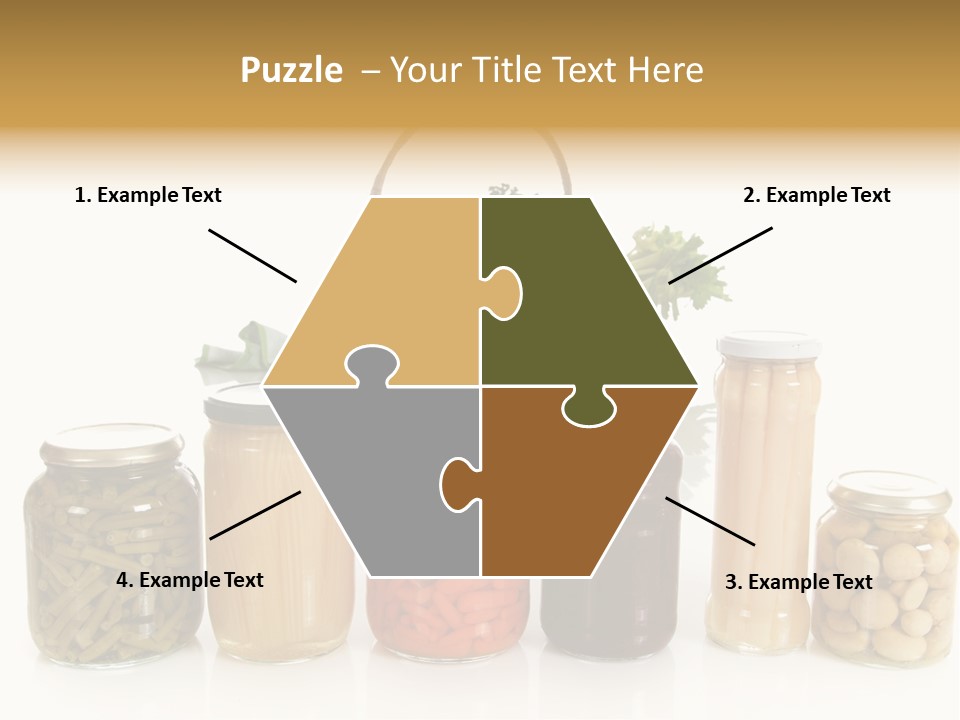 Jars White Corn PowerPoint Template