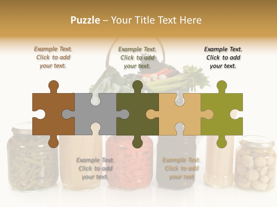 Jars White Corn PowerPoint Template