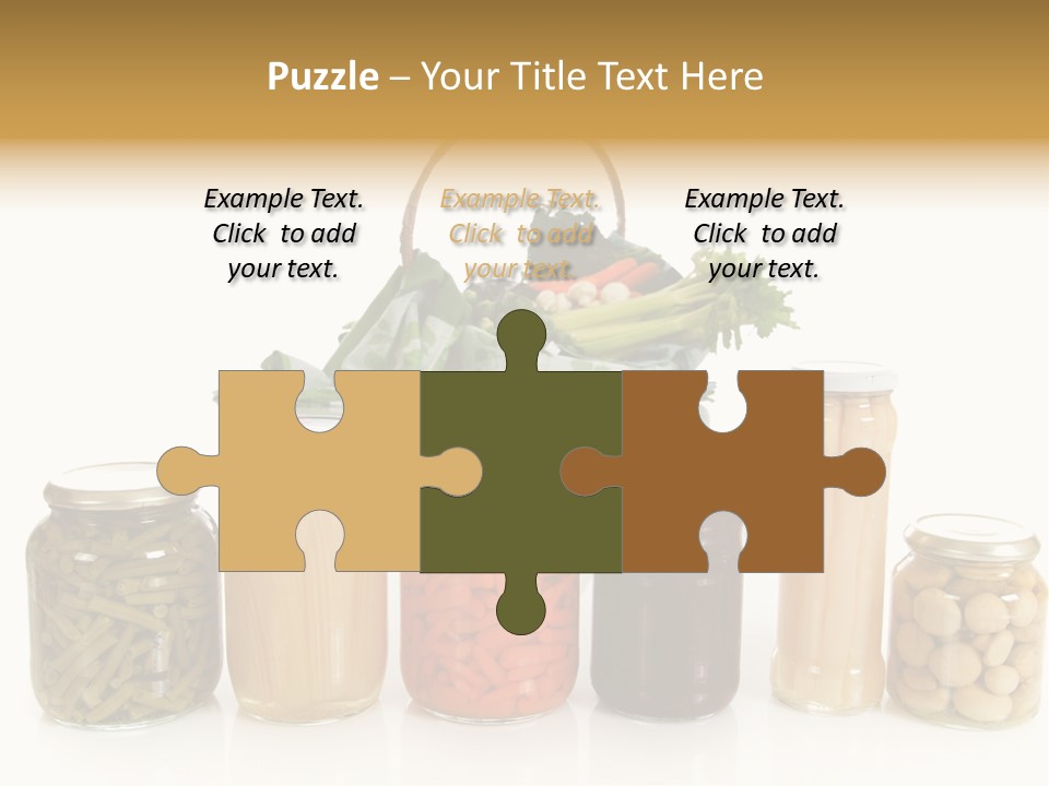 Jars White Corn PowerPoint Template