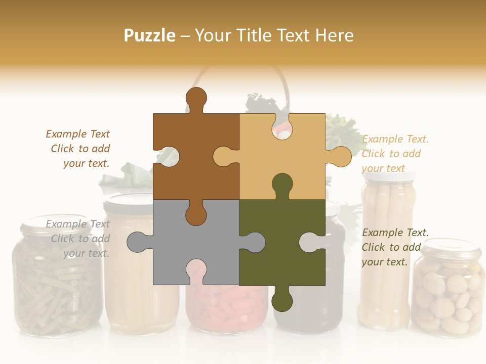 Jars White Corn PowerPoint Template