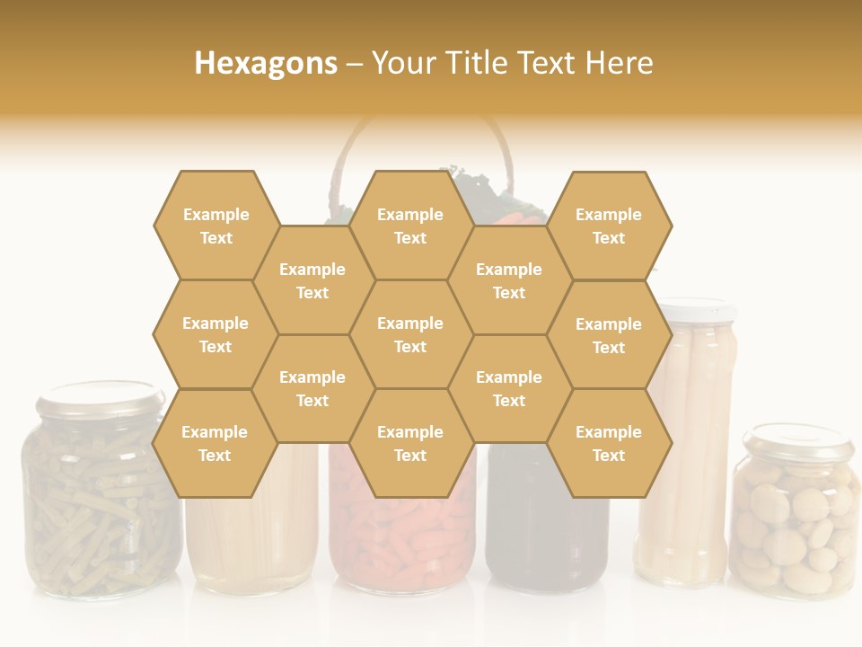 Jars White Corn PowerPoint Template