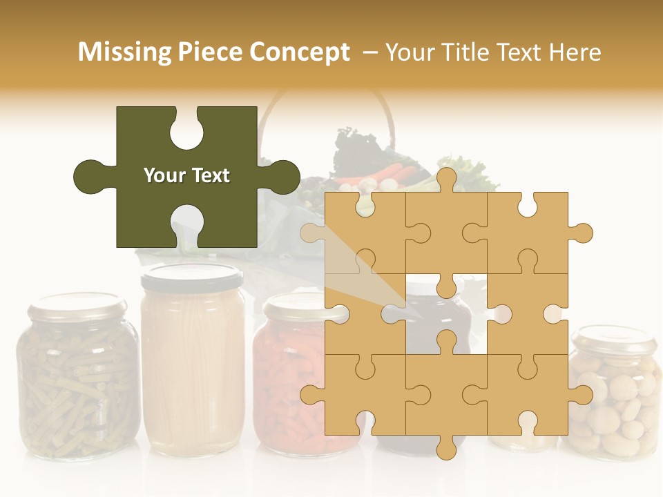 Jars White Corn PowerPoint Template