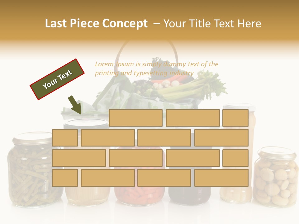 Jars White Corn PowerPoint Template