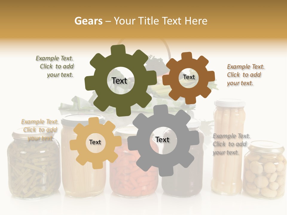 Jars White Corn PowerPoint Template