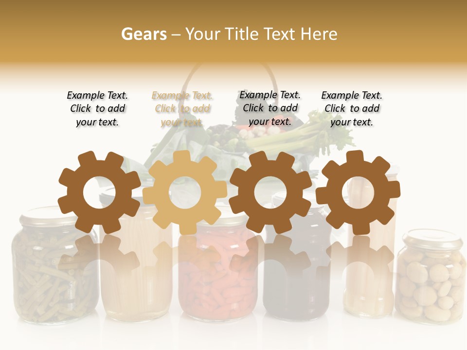 Jars White Corn PowerPoint Template