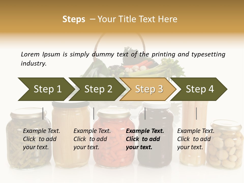 Jars White Corn PowerPoint Template