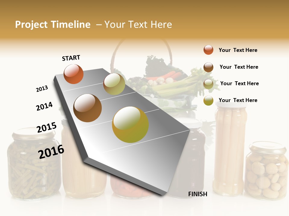 Jars White Corn PowerPoint Template
