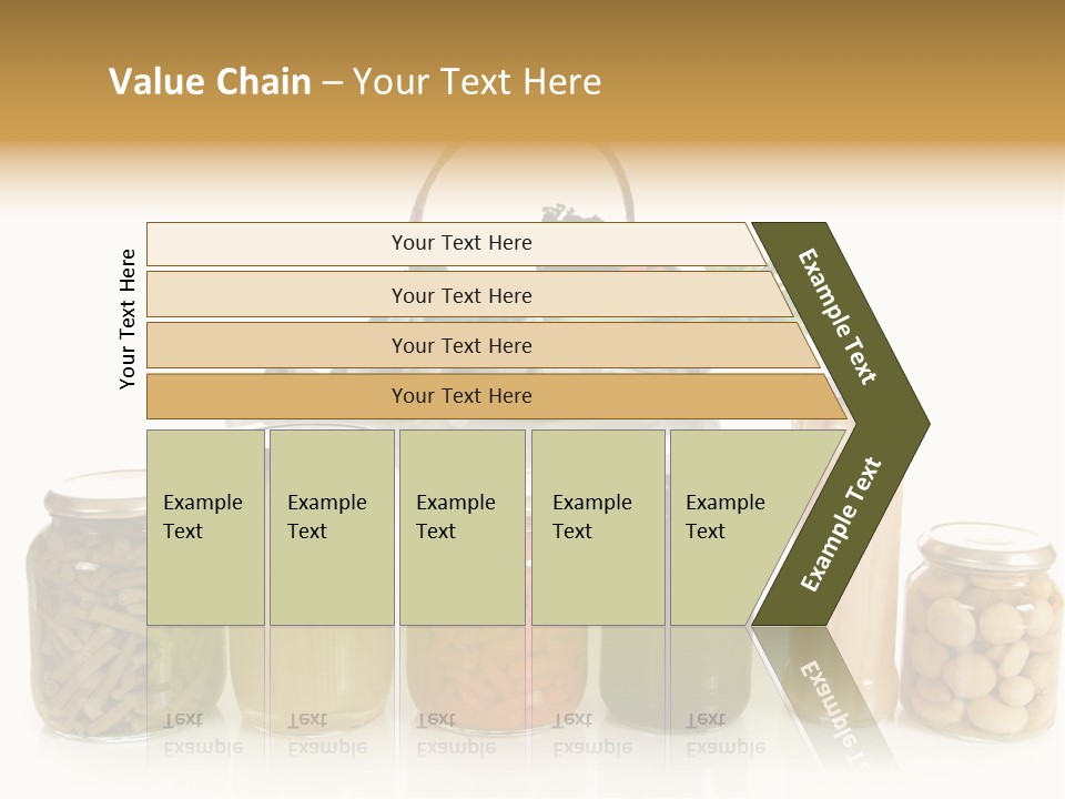 Jars White Corn PowerPoint Template