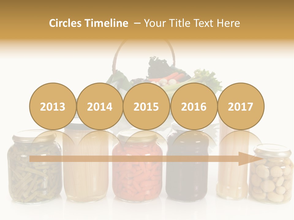 Jars White Corn PowerPoint Template