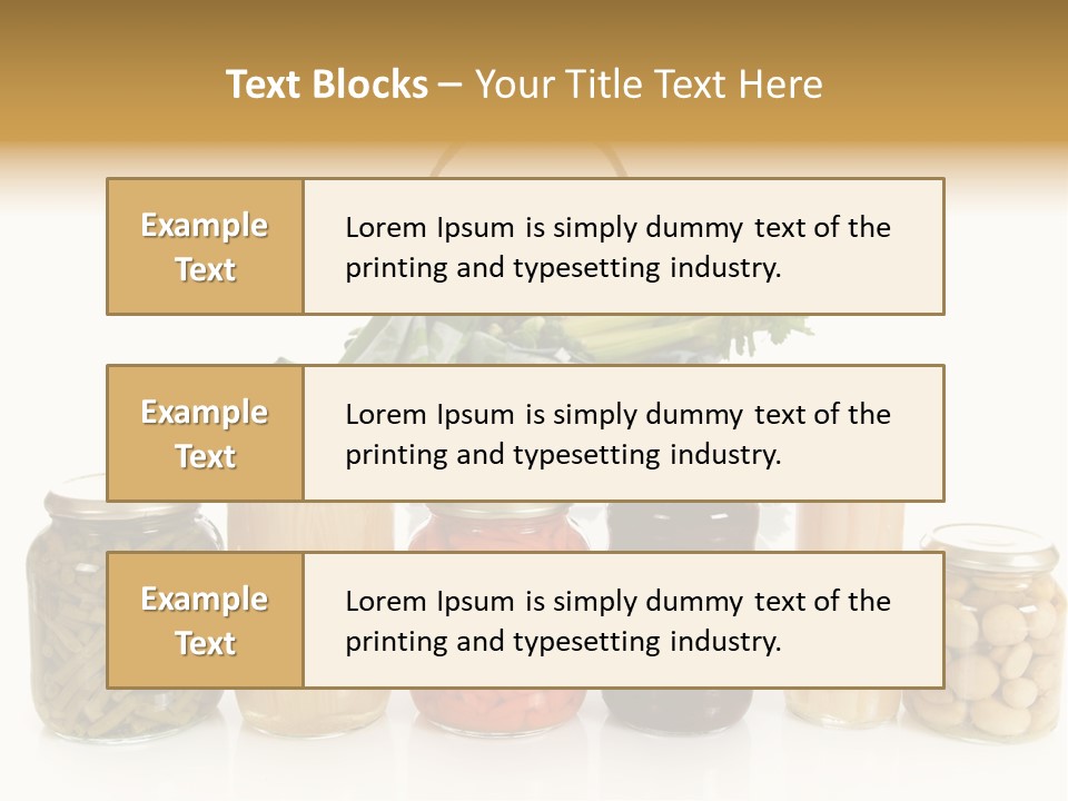 Jars White Corn PowerPoint Template