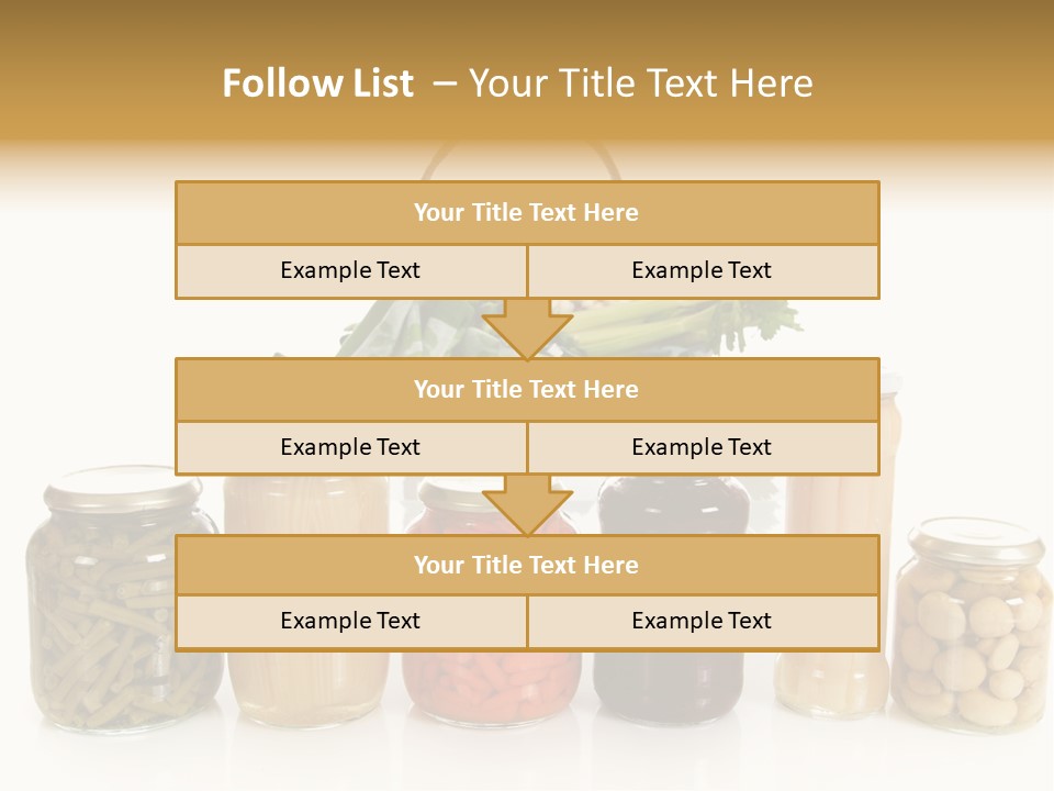 Jars White Corn PowerPoint Template