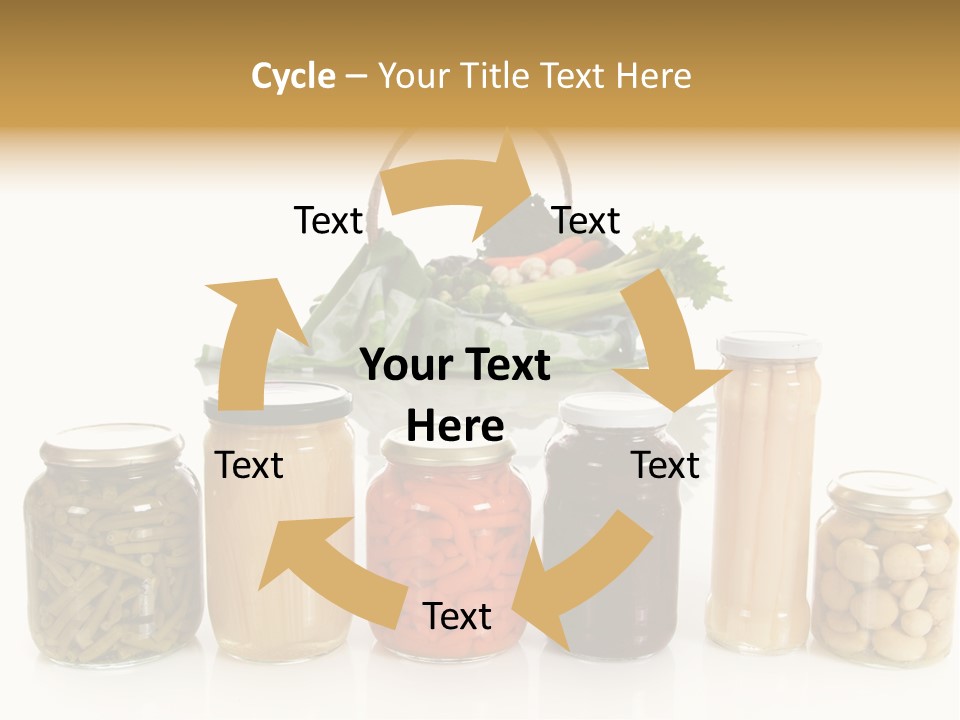 Jars White Corn PowerPoint Template