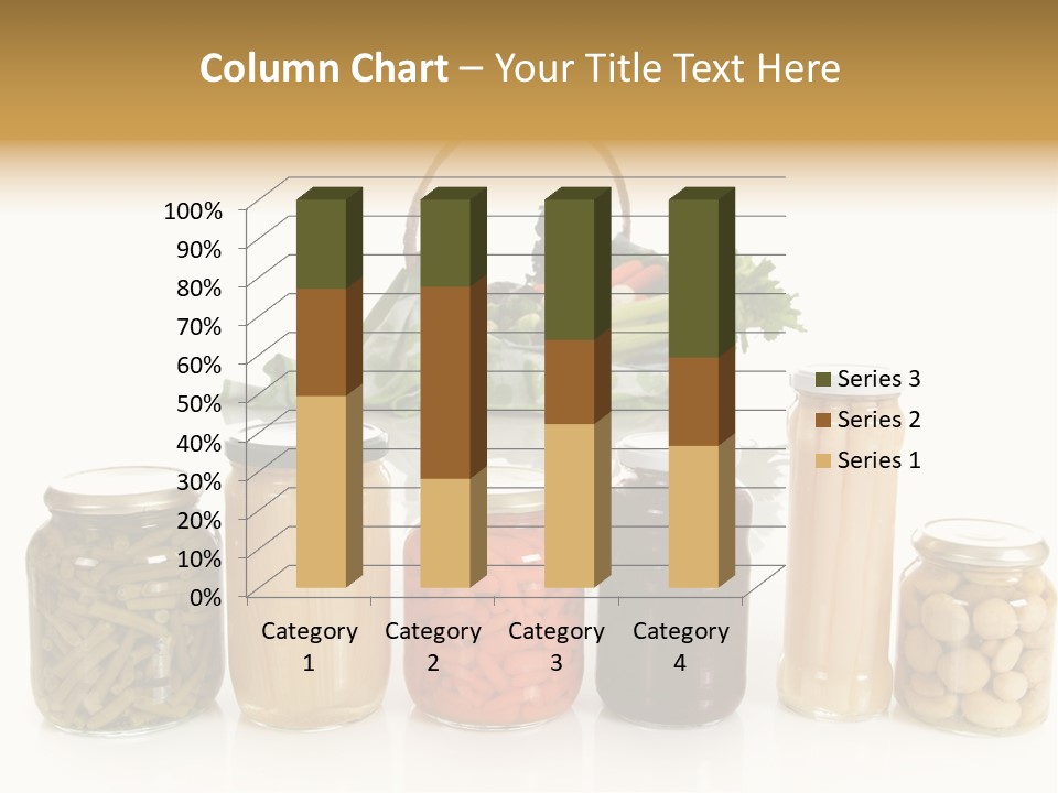 Jars White Corn PowerPoint Template