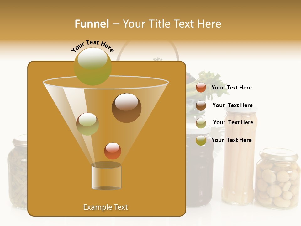 Jars White Corn PowerPoint Template