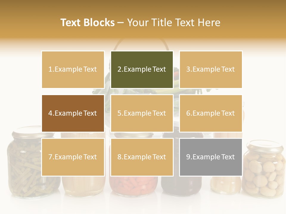 Jars White Corn PowerPoint Template