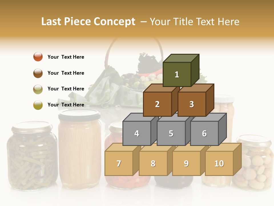 Jars White Corn PowerPoint Template