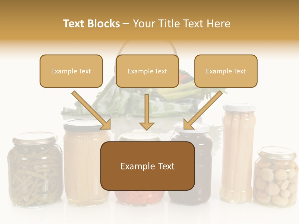 Jars White Corn PowerPoint Template
