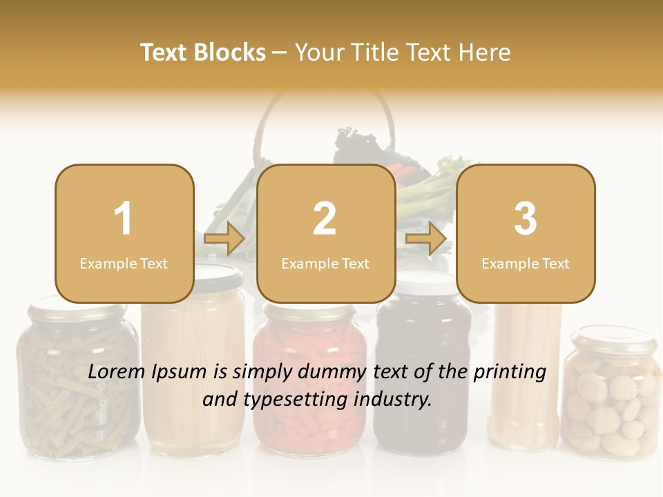 Jars White Corn PowerPoint Template