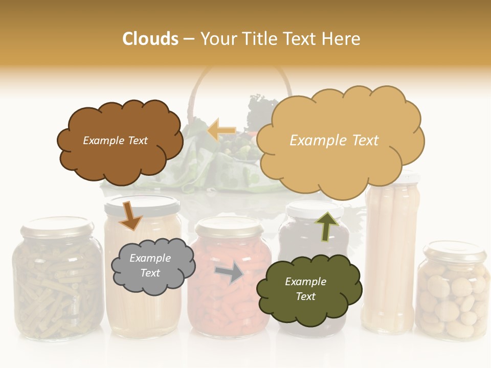 Jars White Corn PowerPoint Template