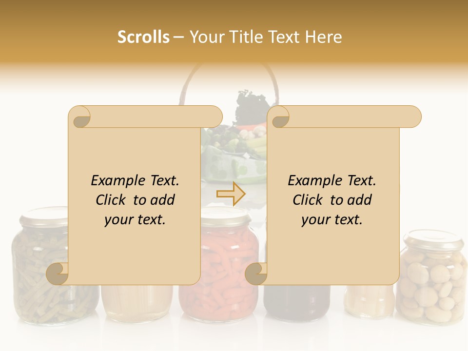 Jars White Corn PowerPoint Template