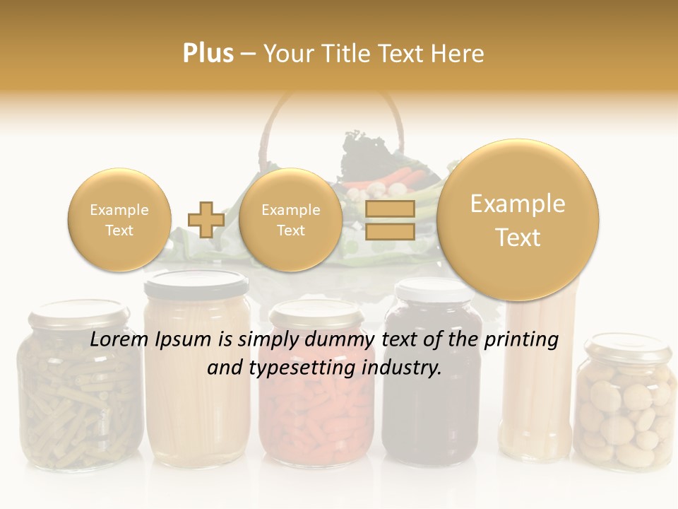 Jars White Corn PowerPoint Template