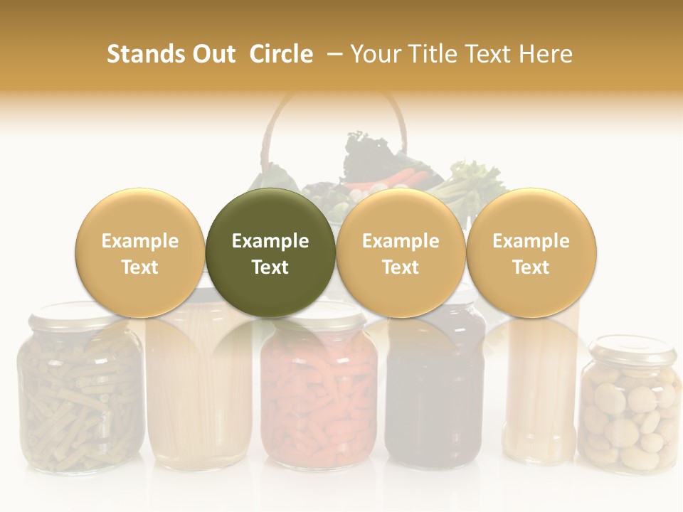 Jars White Corn PowerPoint Template