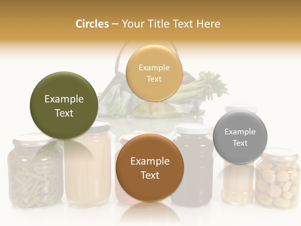 Jars White Corn PowerPoint Template