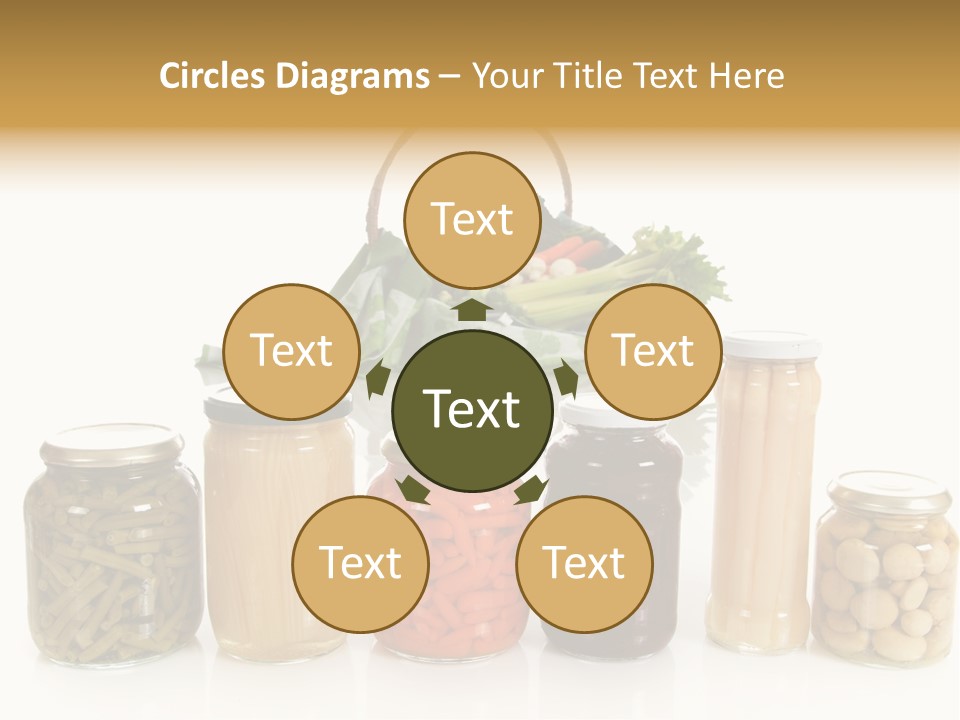 Jars White Corn PowerPoint Template