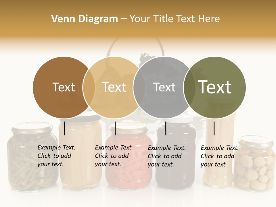 Jars White Corn PowerPoint Template