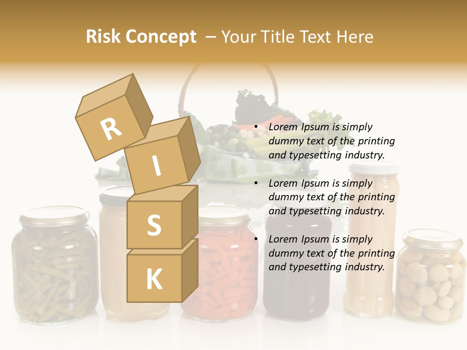 Jars White Corn PowerPoint Template