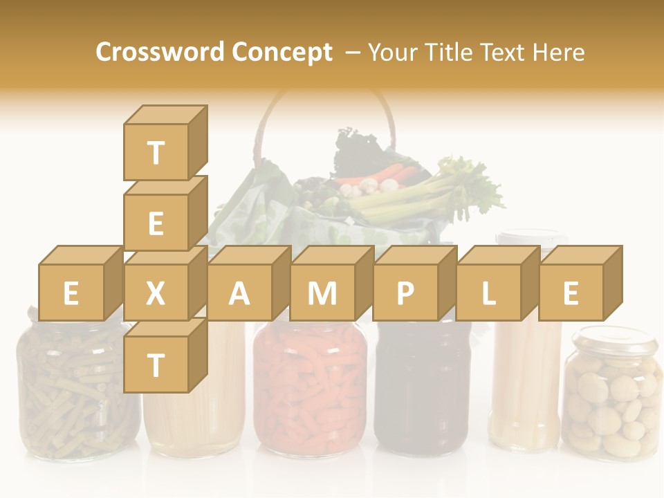 Jars White Corn PowerPoint Template