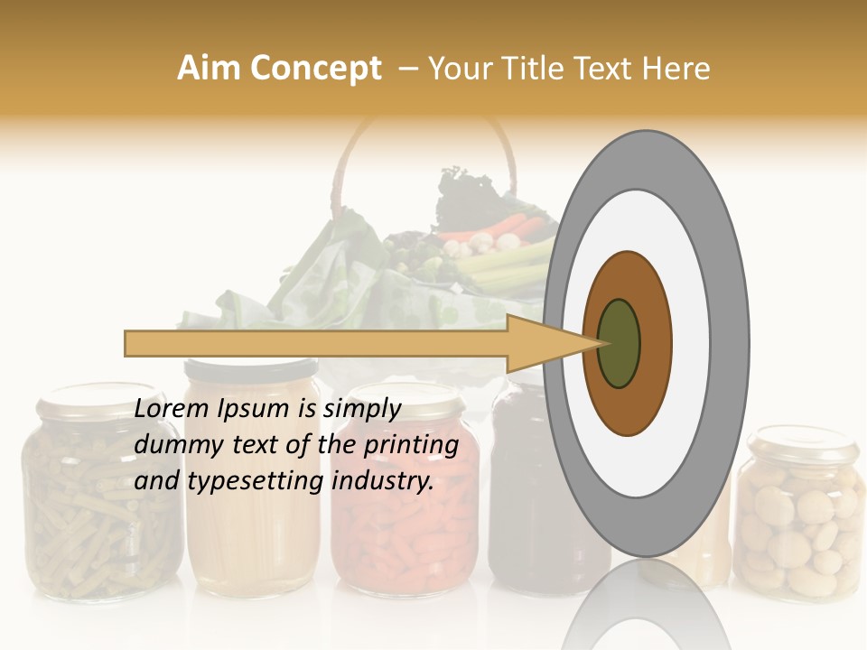 Jars White Corn PowerPoint Template