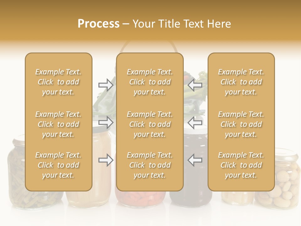 Jars White Corn PowerPoint Template