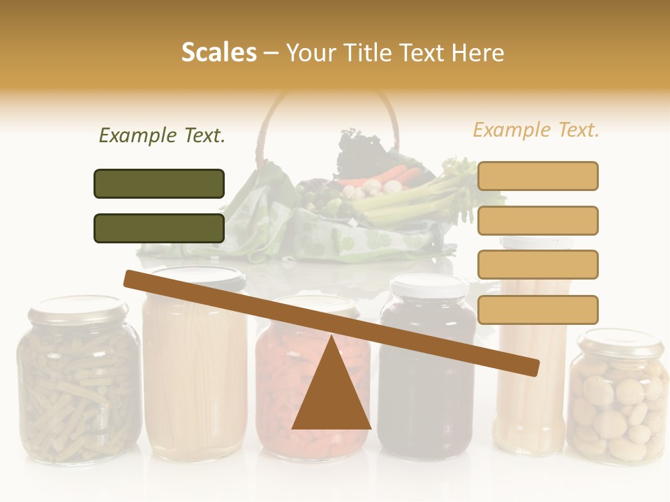 Jars White Corn PowerPoint Template