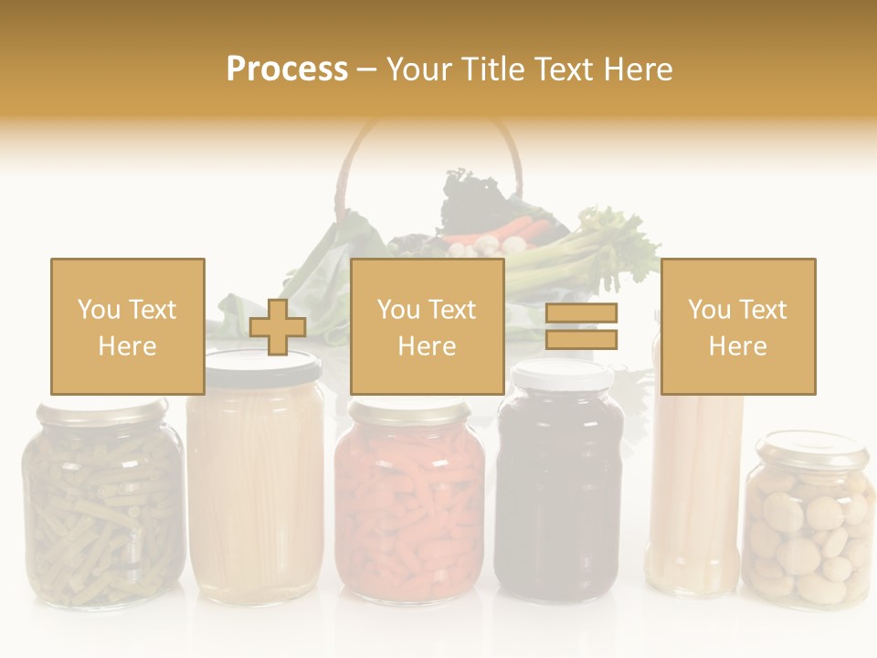 Jars White Corn PowerPoint Template