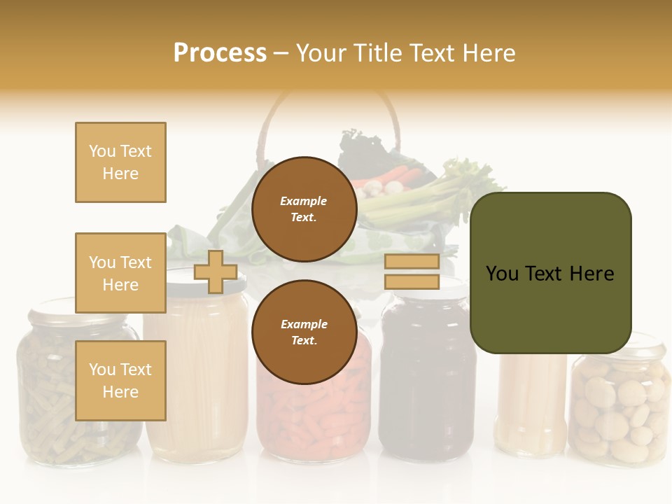 Jars White Corn PowerPoint Template