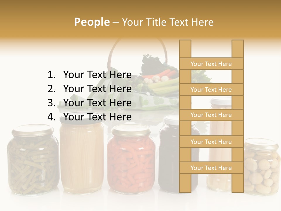 Jars White Corn PowerPoint Template