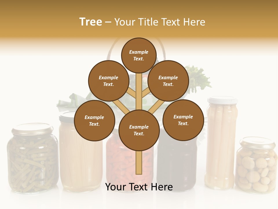 Jars White Corn PowerPoint Template